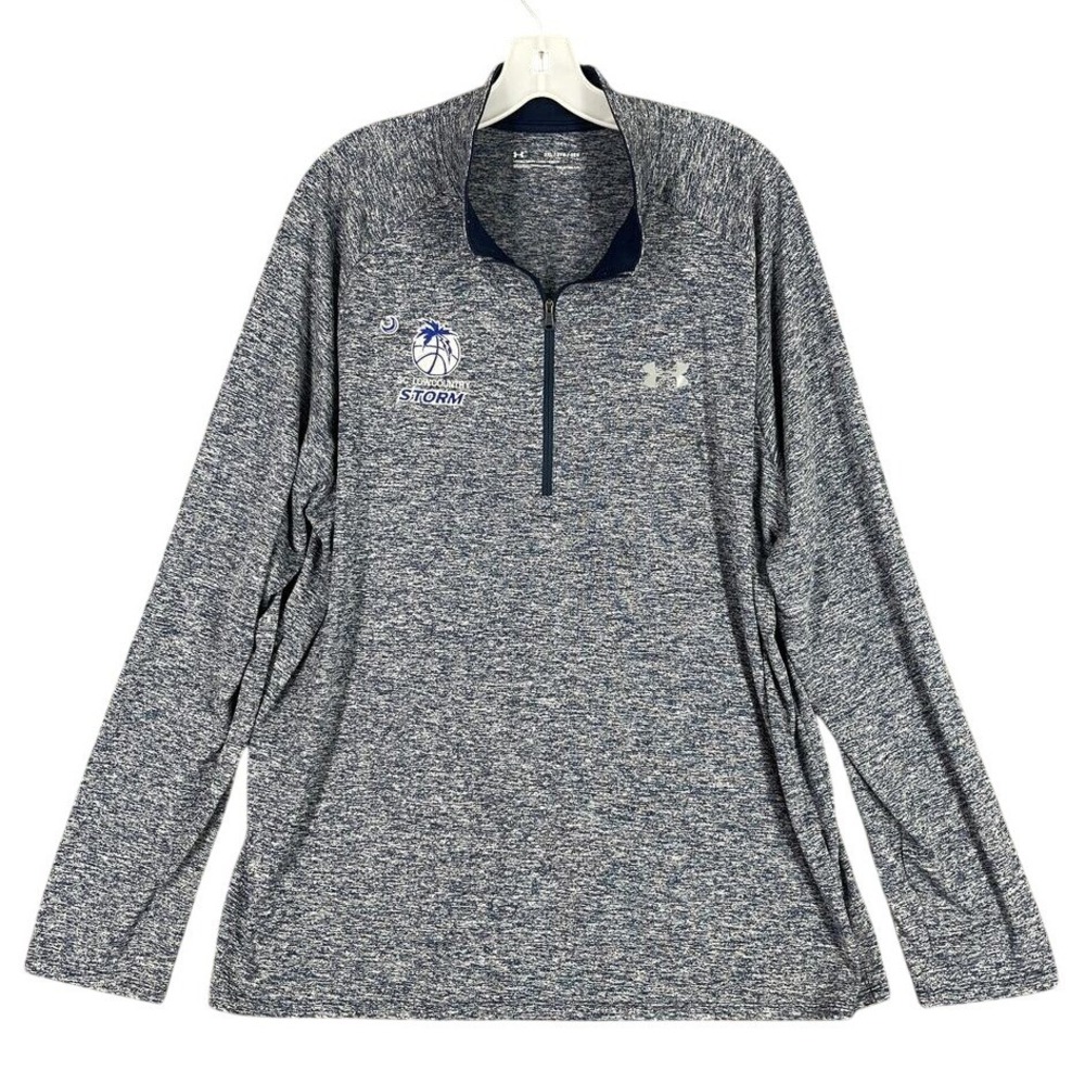 Under Armour Mens 2XL Blue Pullover Loose Heatgear Lightweight Wicking Quick Dry